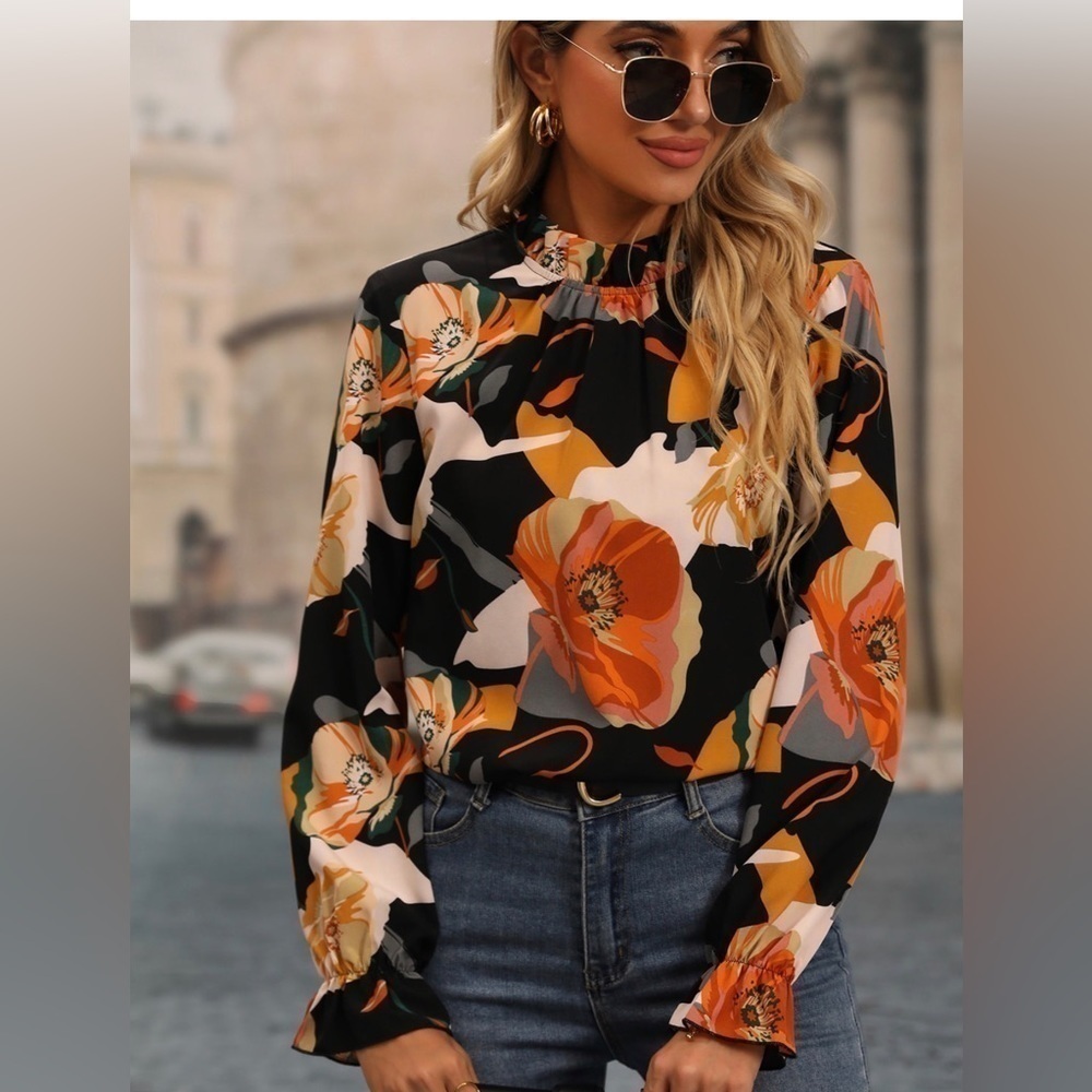 Beautiful Autumn 🍁🍁 Colors…Blouse - Picture 2 of 5